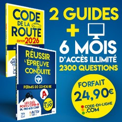 Pack Forfait 6 mois + le Livre de Code + "Réussir l'épreuve de conduite"