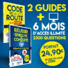 Pack Forfait 6 mois + le Livre de Code + "Réussir l'épreuve de conduite"