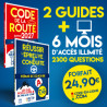 Pack Forfait 6 mois + le Livre de Code + "Réussir l'épreuve de conduite"